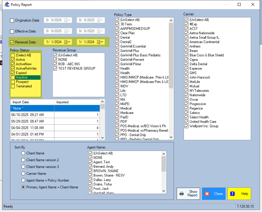 Renewal Audit Report