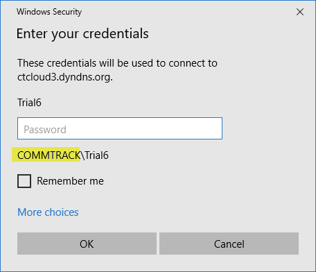 Correct Username Formatting