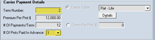 Renewal Settings View