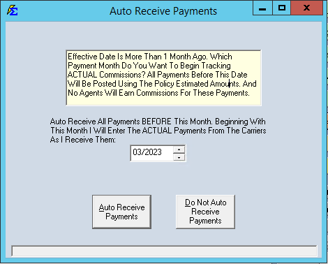 Auto-Receive Selection