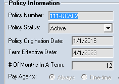 12 Month Policy Example