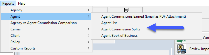 Report Configuration Screen