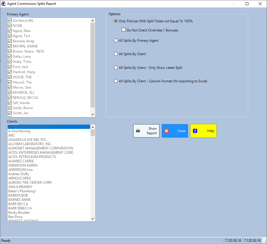 Layout Options Detail