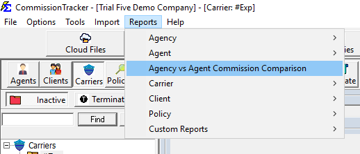 Agency vs Agent Selection Screen