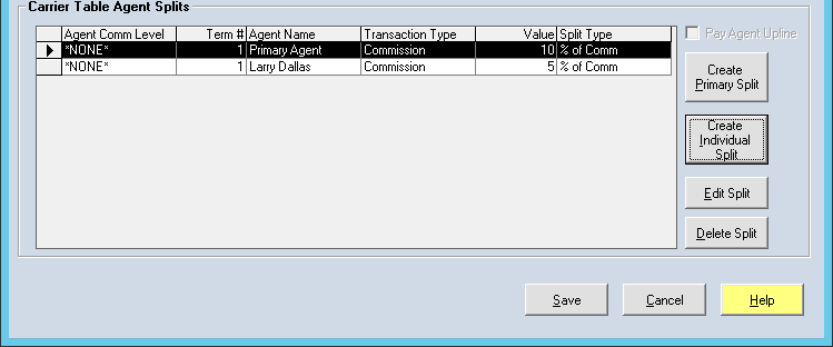 Final Multi-Agent Split Table