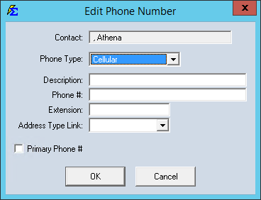 Carrier Phone Entry Screen