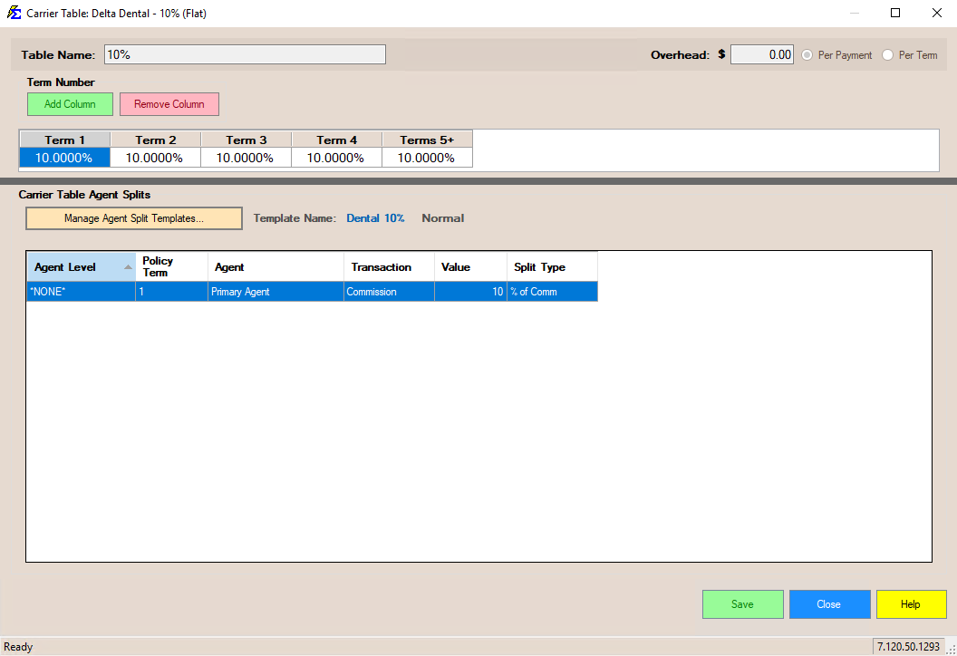 Saved Primary Split View