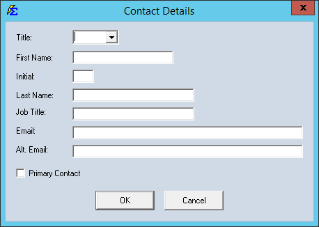 Client Contact Detail Entry