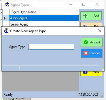 Create Agent Type dialog