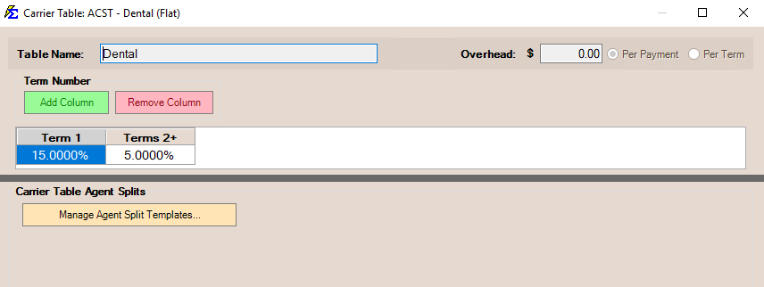 Flat Carrier Table Term 1 and 2