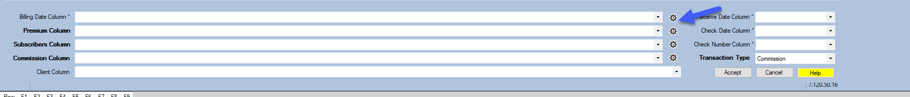 ICS Map Billing Date Settings