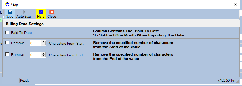 ICS Map Billing Date Logic