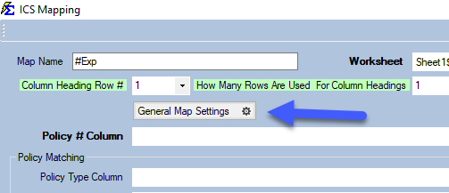 ICS Map General Gear Settings