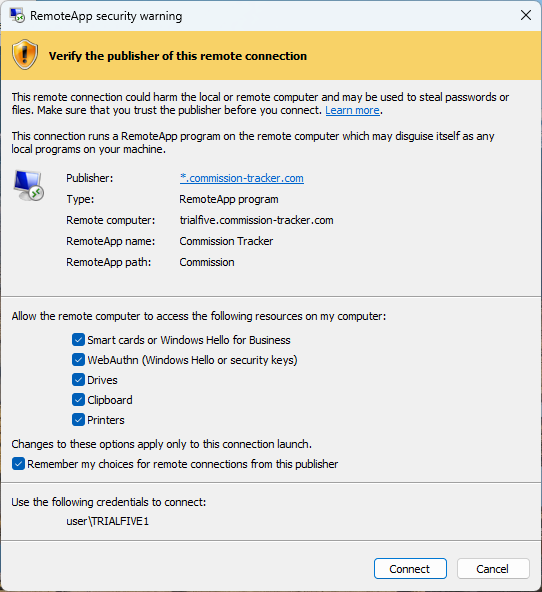 Windows April 2026 RDP Security Prompt