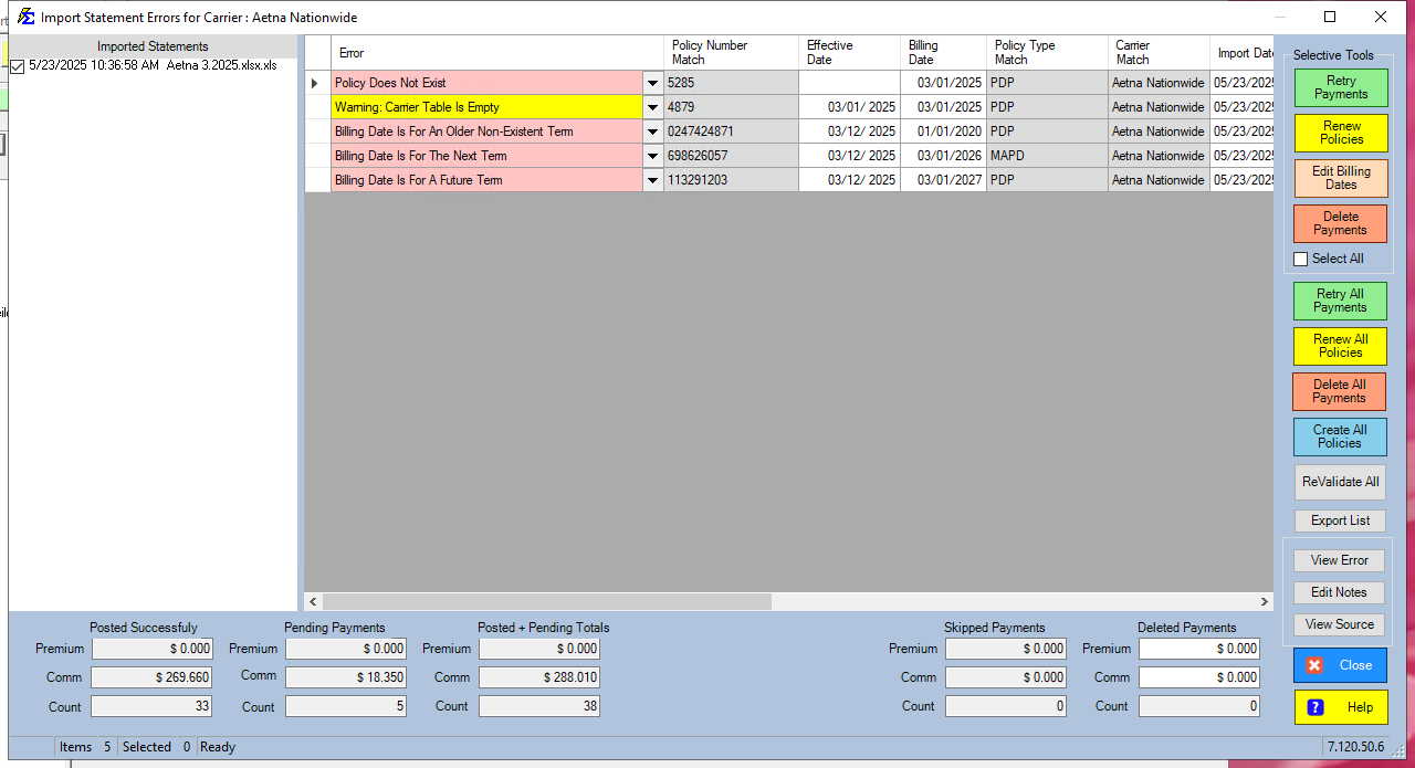 Error Identification