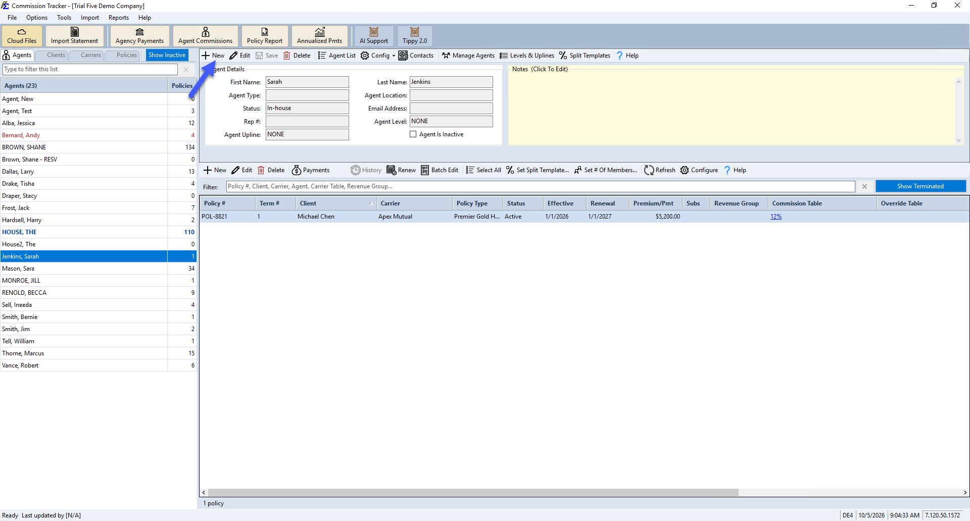 Create New Agent Workspace