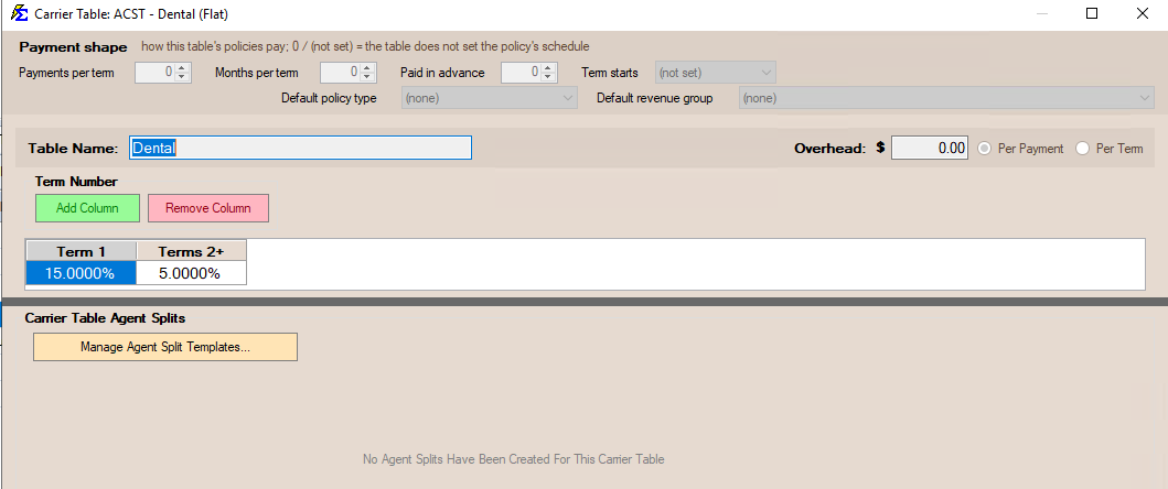 Flat Carrier Table Term 1 and 2