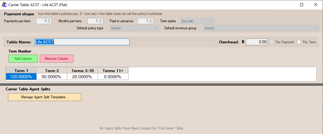 Advanced Flat Carrier Table Scaling