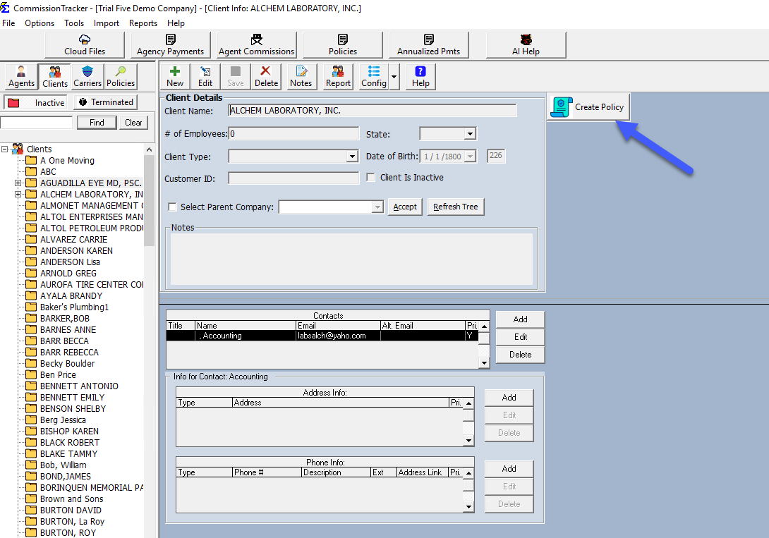 Create New Policy Interface 2025 Update