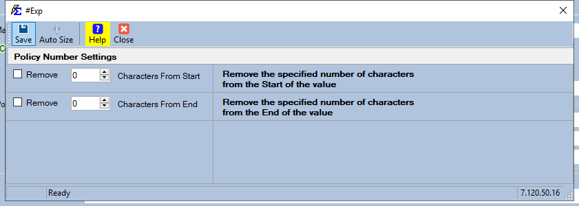 ICS Policy Number Trimming Logic